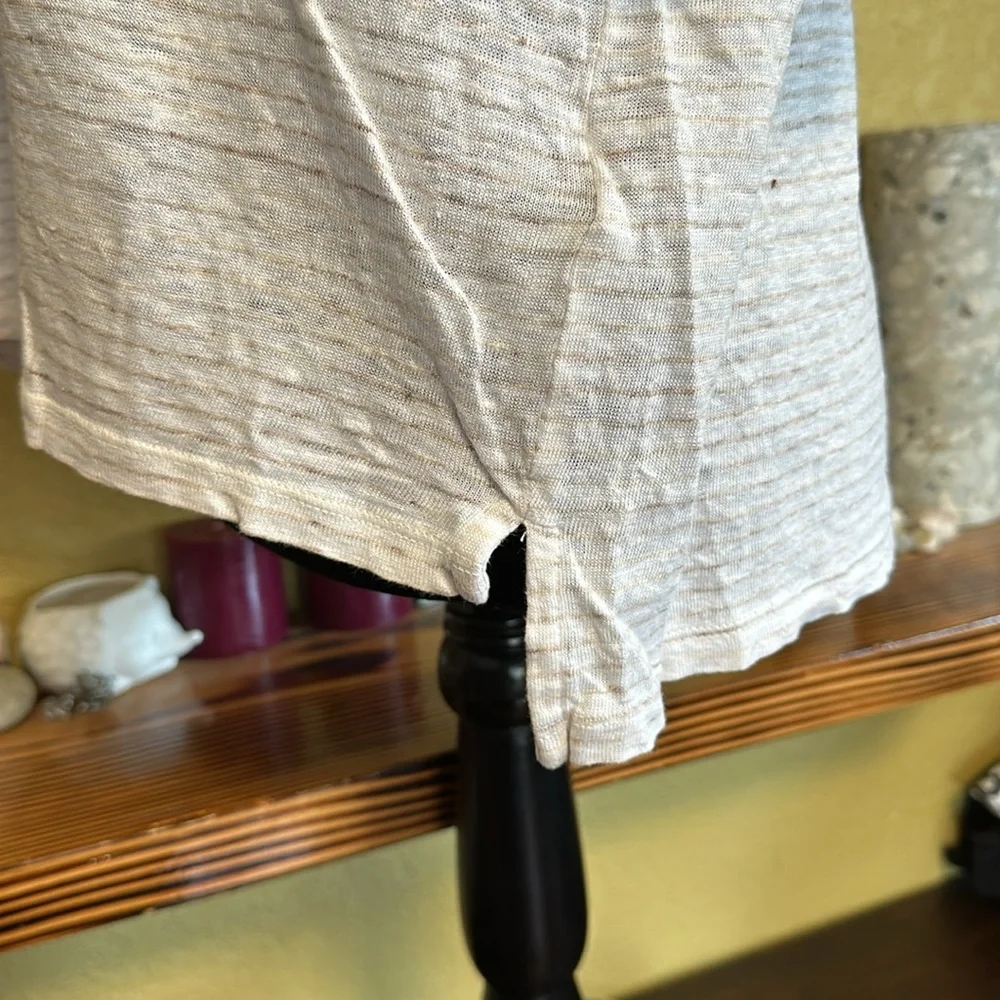 Nicole Miller Linen Tee Shirt - Picture 4 of 7